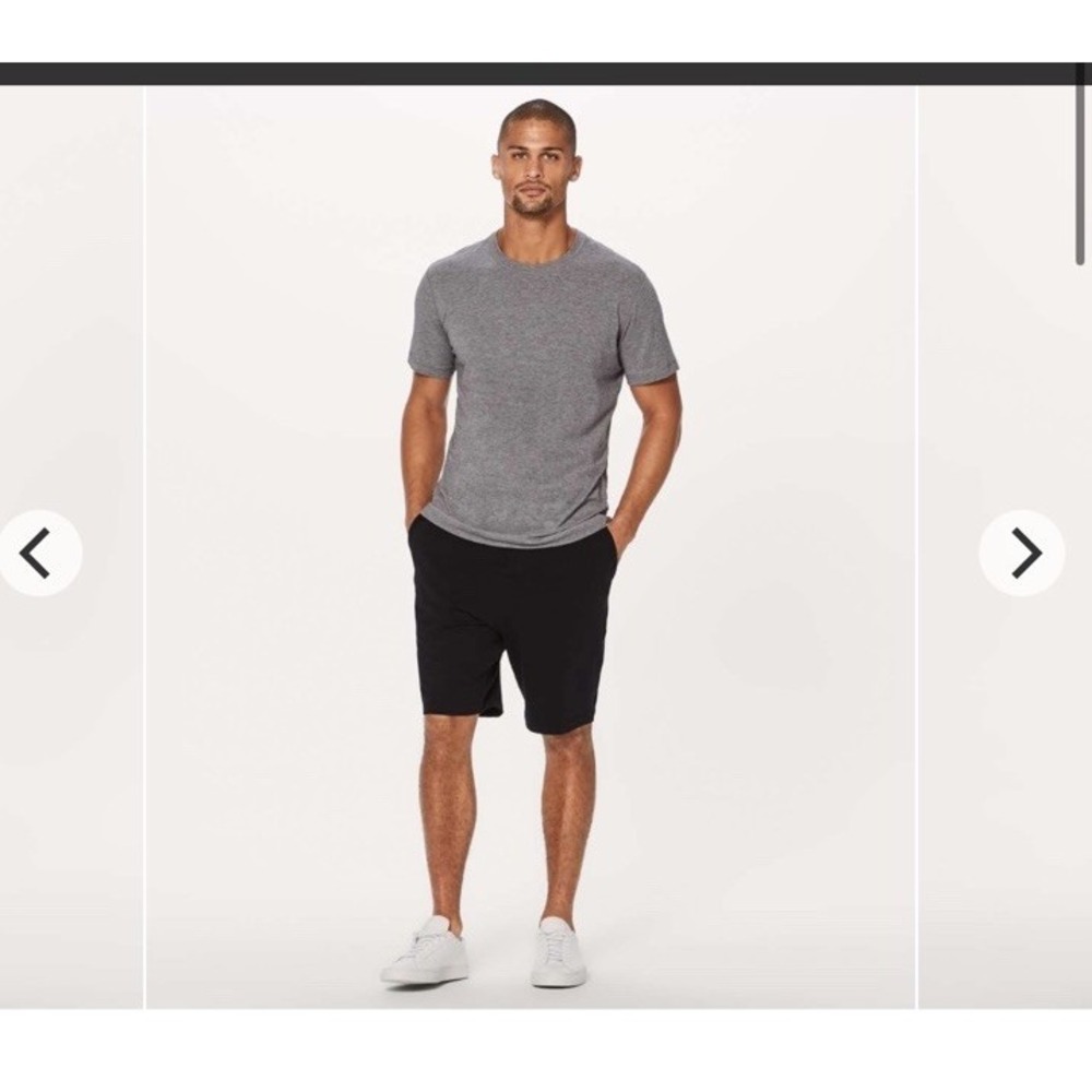 Lululemon The Connector Linerless 11" Black Shorts Men's Sz. L